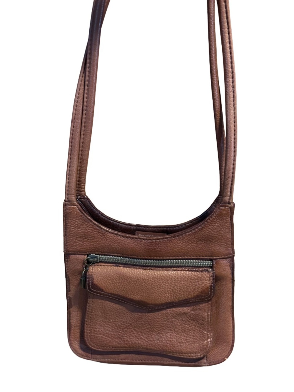 SONOMA BROWN LEATHER SHOULDER BAG